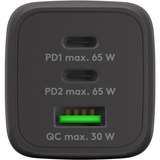 goobay USB-C PD Multiport Quick Charger Nano (65 W), Chargeur Noir