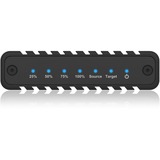 ICY BOX IB-2817MCL-C31, Boîtier disque dur Noir, USB 3.2 Gen 2 Type-C ou Type-A