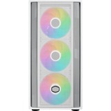 Cooler Master MasterBox 600 boîtier midi tower Blanc | 2x USB-A | 1x USB-C | RGB | Verre Trempé