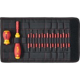 Wiha Jeu de tournevis et d'embouts slimVario Rouge/Jaune, 18 pièces dans une boîte pliante
