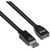 Club 3D Câble d'extension DisplayPort 1.4 HBR3 8K60Hz M/F Noir, 2 mètres, CAC-1022