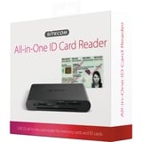 Sitecom USB 2.0 All in One ID, Lecteur de carte Noir, MD-065, eID