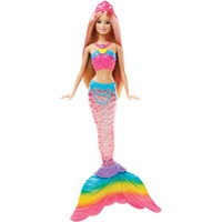 Mattel Barbie - Sirène Arc en Ciel, Poupée Poupée mannequin, Fille, 3 an(s), Effets lumineux, Batteries requises
