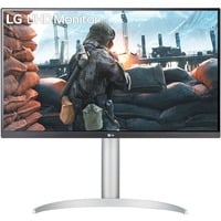 LG UltraFine 27UP650K-W 27" 4K UHD Moniteur Blanc/Argent, 2x HDMI, DisplayPort