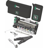 Wera Ensemble de bicyclettes 3 A, Set d'outils Noir/Vert, 40 pièces