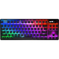 SteelSeries Apex Pro TKL Wireless, clavier gaming Noir, Layout FR, SteelSeries OmniPoint 2.0, Bluetooth, 2,4 GHz, LED RGB, TKL, Double shot PBT-keycaps
