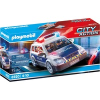 PLAYMOBIL City Action - Voiture de policiers avec gyrophare et sirène, Jouets de construction 6920