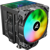 Sharkoon A60 RGB, Refroidisseur CPU Noir, Connecteur de ventilateur PWM à 4 broches