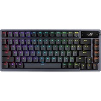 ASUS ROG Azoth, clavier gaming Gunmetal, Layout États-Unis, ROG NX Red, Led RGB, 80% TKL, Hot swap, USB 2.0, Bluetooth 2,4 GHz
