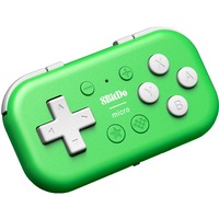 8BitDo Micro Bluetooth, Manette de jeu Vert, Nintendo Switch, Android, Raspberry Pi