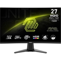 MSI MAG 27CQ6F 27" Moniteur gaming incurvé Noir, 2x HDMI, DisplayPort, 180 Hz