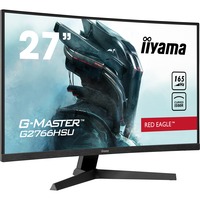 iiyama G-Master Red Eagle G2766HSU-B1 27" Moniteur gaming incurvé Noir, 68,6 cm (27"), 1920 x 1080 pixels, Full HD, LED, 1 ms, Noir