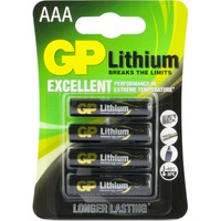 GP Batteries Lithium primaire 24LF, Batterie Noir, 4 pièces